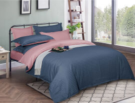 Акція на Комплект постільної білизни MirSon Satin Stripe 30-0020 + 30-0007 Edarin 110х140 Дитячий від Rozetka