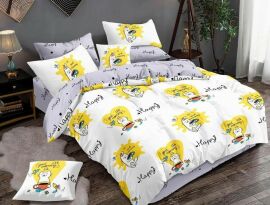 Акція на Комплект постільної білизни MirSon Бязь 17-0574 Good Morning Cat 175x210 см від Rozetka