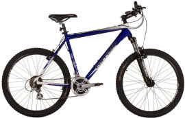 Акция на Велосипед CORRADO Piemont VB 26" 21" 2019 Біло-синій (0306-С-21) + Велосипедні шкарпетки в подарунок от Rozetka