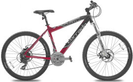 Акція на Велосипед CORRADO Fortun 26" 21" 2019 Червоно-чорний (0311-К-21) + Велосипедні шкарпетки в подарунок від Rozetka