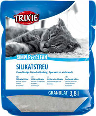 Акція на Наполнитель для кошачьего туалета Trixie SimplenClean Силикагелевый впитывающий 1.8 кг 3.8 л (4011905040257) від Rozetka UA