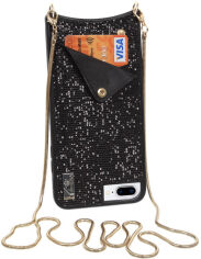 Акция на Панель BeCover Glitter Wallet для Apple iPhone 6 Plus/6s Plus/7 Plus/8 Plus Black от Rozetka