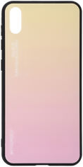 Акция на Панель BeCover Gradient Glass для Vivo Y91c Yellow-Pink от Rozetka