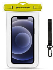 Акция на Чохол водонепроникний ArmorStandart Capsule Waterproof Case для смартфона 6.9" універсальний Yellow от Rozetka