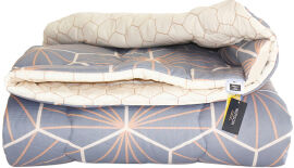Акція на Ковдра антиалергенна MirSon з Tencel  Зима №4107 Color Fun Line Geometry 200x220 від Rozetka