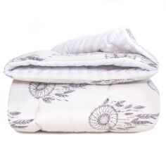 Акція на Ковдра антиалергенна MirSon Зима EcoSilk №3006 Color Fun Line Cat 155x215 від Rozetka