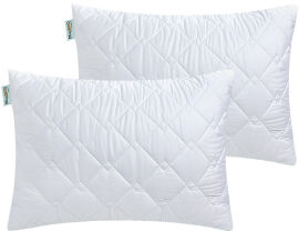 Акция на Набір подушок для сну Sleepingg Антиалергенне волокно 50х70 2 шт Білий от Rozetka