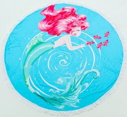 Акция на Пляжний рушник MirSon №5058 Summer Time Mermaid 150x150 см от Rozetka