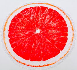 Акция на Пляжний рушник MirSon №5056 Summer Time Grapefruit 150x150 см от Rozetka