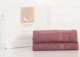 Акция на Набір лазневих рушників MirSon №5083 Elite SoftNess Violet 50х90, 70х140 от Rozetka