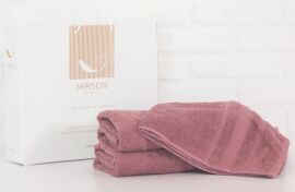 Акция на Набір лазневих рушників MirSon №5083 Elite SoftNess Violet 50х90, 70х140, 100х150 от Rozetka