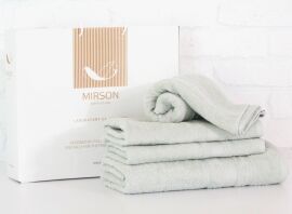 Акция на Набір лазневих рушників MirSon №5078 Elite SoftNess Menthol 40х70, 50х90, 70х140, 100х150 от Rozetka