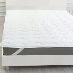 Акція на Наматрацник MirSon Eco Light №1712 EcoSilk Air-Soft звичайний на резинці по кутах White 200x220 см від Rozetka