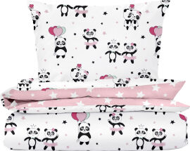 Акція на Комплект Cosas підковдра 155х215 + наволочка 50х70 Panda Love Rose від Rozetka