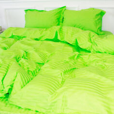 Акція на Підковдра MirSon 160х220 Satin Stripe 30-0016 Light Green від Rozetka