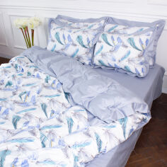 Акція на Підковдра MirSon Satin print Elit Azure Jay 143х210 від Rozetka