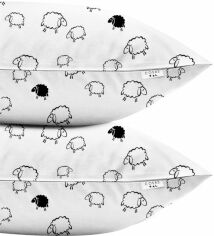 Акція на Набір наволочок Cosas Бязь Set Pillow Sheep 40х60 см 2 шт. Білий від Rozetka