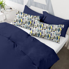 Акція на Наволочки Cosas Set4Pillow Blue FeatherBlue 40х60 2 шт., 50х70 2 шт. від Rozetka