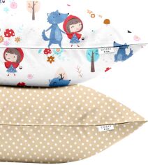 Акція на Набір наволочок Cosas Set Pillow Red Riding Hood Dots Beige 40х60 2 шт від Rozetka