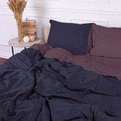 Акція на Наволочка з вушками MirSon Satin Stripe 30-0021 + 30-0008 Dorimel 70x70 см від Rozetka