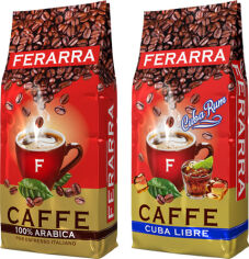 Акція на Набір кави в зернах Ferarra Arabica 100% 1 кг х Cuba Libre 1 кг від Rozetka