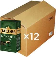 Акція на Упаковка меленої кави Jacobs Monarch Classic 230 г х 12 шт. від Rozetka