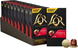 Акція на Набір кави в капсулах L'OR Espresso Splendente 10 пачок x 10 шт. (100 капсул) сумісні з Nespresso 100% Арабіка від Rozetka