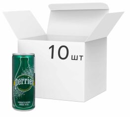 Акція на Упаковка мінеральної газованої води Perrier 0.25 л Мультипак х 10 шт від Rozetka