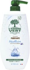 Акція на Крем-гель для душу L'Arbre Vert міцелярний очисний з квітковою водою волошки 720 мл від Rozetka