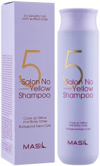 Акція на Тонуючий шампунь для освітленого волосся Masil 5 Salon No Yellow Shampoo 300 мл від Rozetka
