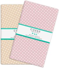 Акція на Набір простирадл Cosas Set Sheet Drop Beige Drop Pink 155х240 2 шт. від Rozetka