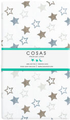 Акция на Простирадло Cosas Stars Clear-Grey-Beige 155х240 от Rozetka