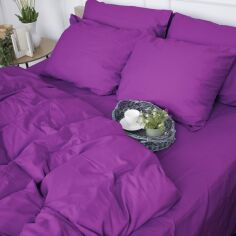 Акція на Простирадло на резинці MirSon євро 200x200+25 см 0846 Lilac Сатин від Rozetka
