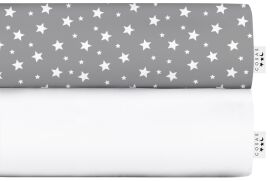 Акція на Набір простирадл Cosas Set Sheet White Starfall Grey 155х240 2 шт. від Rozetka