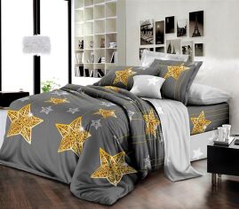 Акція на Простирадло MirSon Бязь Premium 17-0422 Golden Star 200х220 см від Rozetka