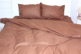Акція на Простирадло на резинці MirSon двоспальне 140x200+25 см 19-1217 Chocolate Perla Ranforce Elite від Rozetka