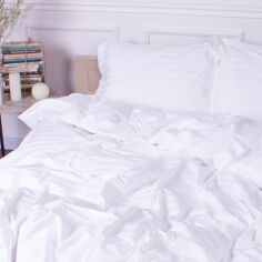 Акція на Простирадло MirSon евро 220x240 см 30-0001 White Satin Stripe від Rozetka