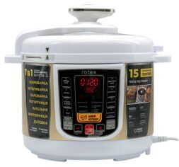 Акція на Мультиварка-скороварка ROTEX REPC58-G від Rozetka