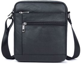 Акція на Чоловіча шкіряна сумка-планшет Vintage leather-14720 Чорна від Rozetka