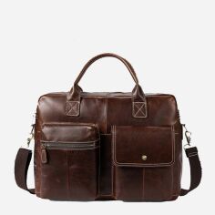 Акція на Чоловіча шкіряна сумка-портфель Vintage leather-14661 Коричнева від Rozetka