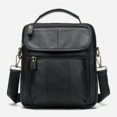 Акция на Чоловіча шкіряна сумка-планшет Vintage leather-14763 Чорна от Rozetka