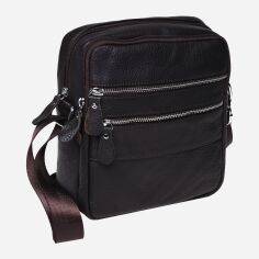 Акція на Чоловіча шкіряна сумка Laras K103923-brown Коричнева від Rozetka