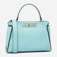 Акция на Сумка жіноча Guess Uptown Chic Turn-lock 103 Блакитна от Rozetka