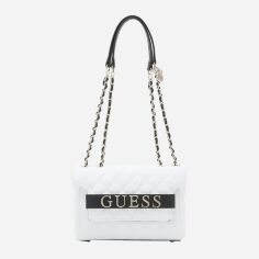 Акция на Сумка крос-боді жіноча Guess Illy Convertible 79703 Біла от Rozetka