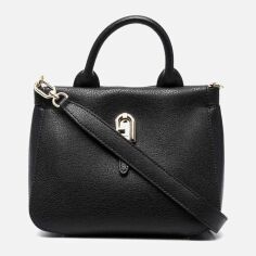 Акція на Сумка крос-боді жіноча шкіряна Furla Palazzo Mini Tote WB00314-AX0732-O6000 Чорна від Rozetka