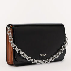 Акция на Сумка крос-боді жіноча шкіряна Furla Splendida S Shoulder Bag WB00358BX0209O9200 Nero от Rozetka