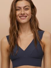 Акція на Верхня частина купальника жіноча H&M 0590919-9 34 Синя від Rozetka