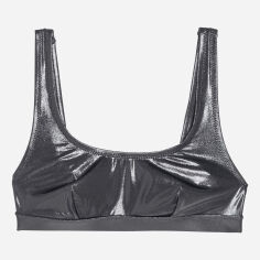 Акція на Верхня частина купальника жіноча H&M 5602037dm 36 Темно-сіра металік від Rozetka