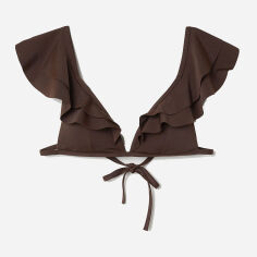 Акція на Верхня частина купальника жіноча H&M 0673475-8 32 Коричнева (СА2000001428306) від Rozetka