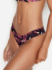 Акція на Нижня частина купальника жіноча Victoria's Secret 598527049 XL Рожевий/Чорний від Rozetka